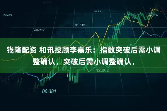 钱隆配资 和讯投顾李嘉乐：指数突破后需小调整确认，突破后需小调整确认，